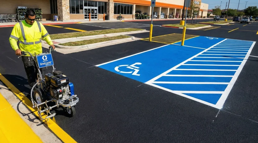 Parking-Lot-Striping-Compliance, Take in Asphalt in San Antonio, TX